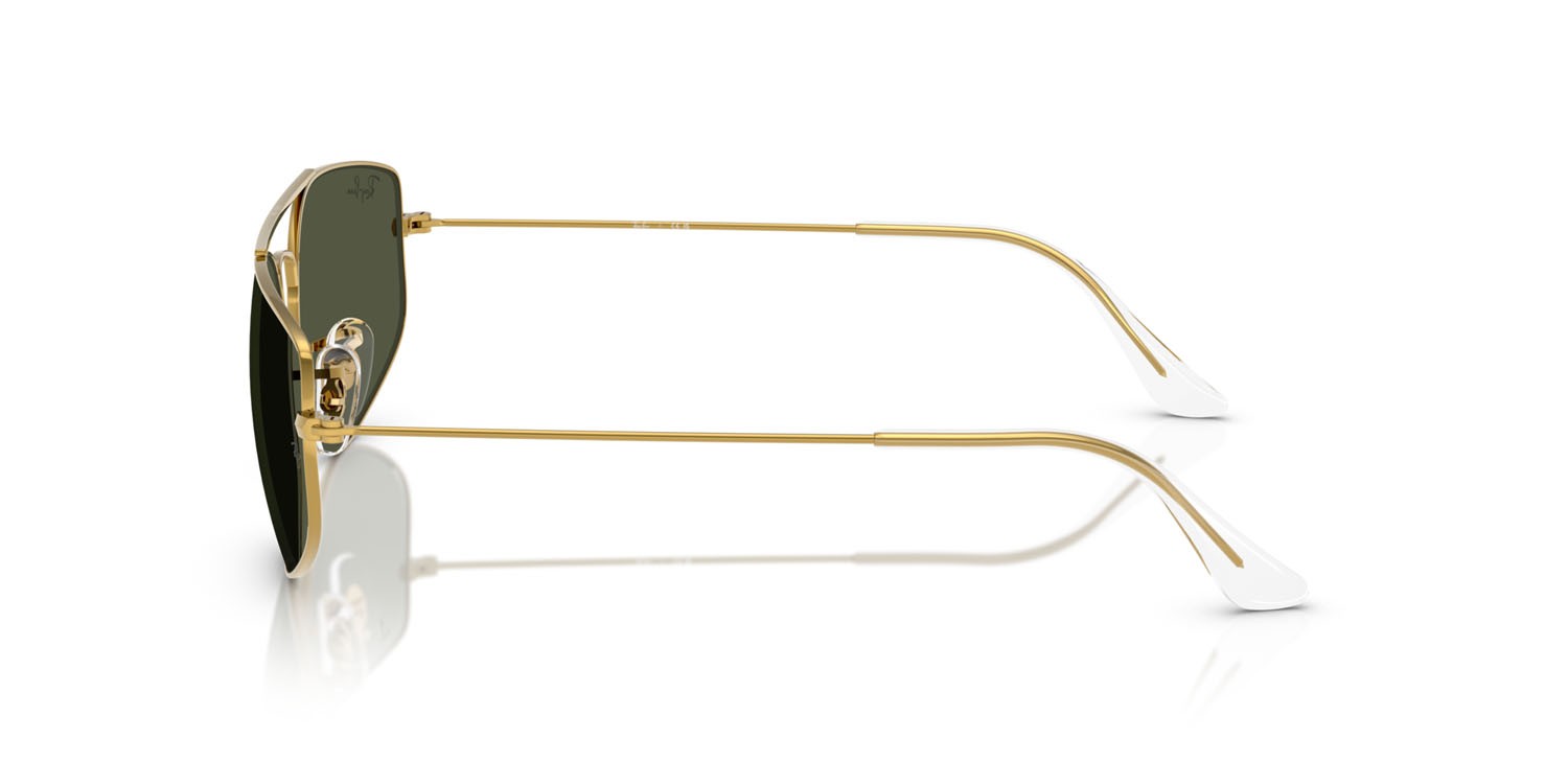 Sunglasses Ray-Ban Explorer 5 RB 3845 (919631) color legend gold shape irregular lenses g-15 verde