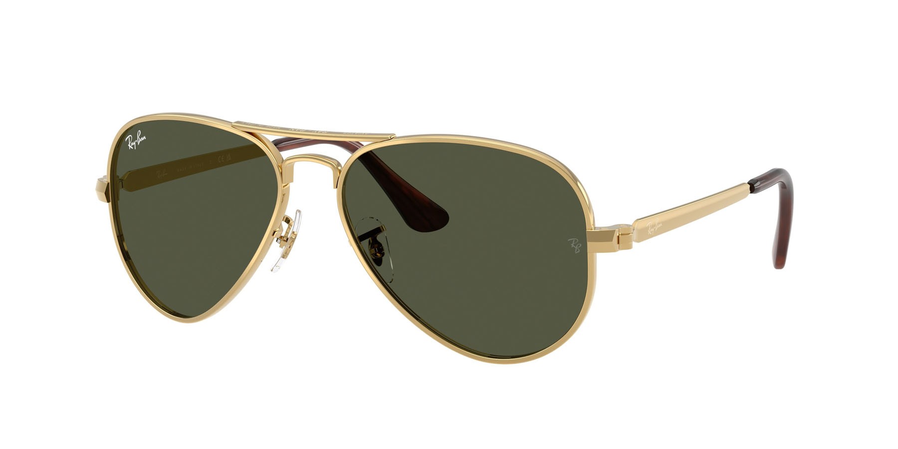 Sonnenbrillen Ray-Ban Aviator Max RB 3925 (001/31) farbe oro arista form aviator gläser verde