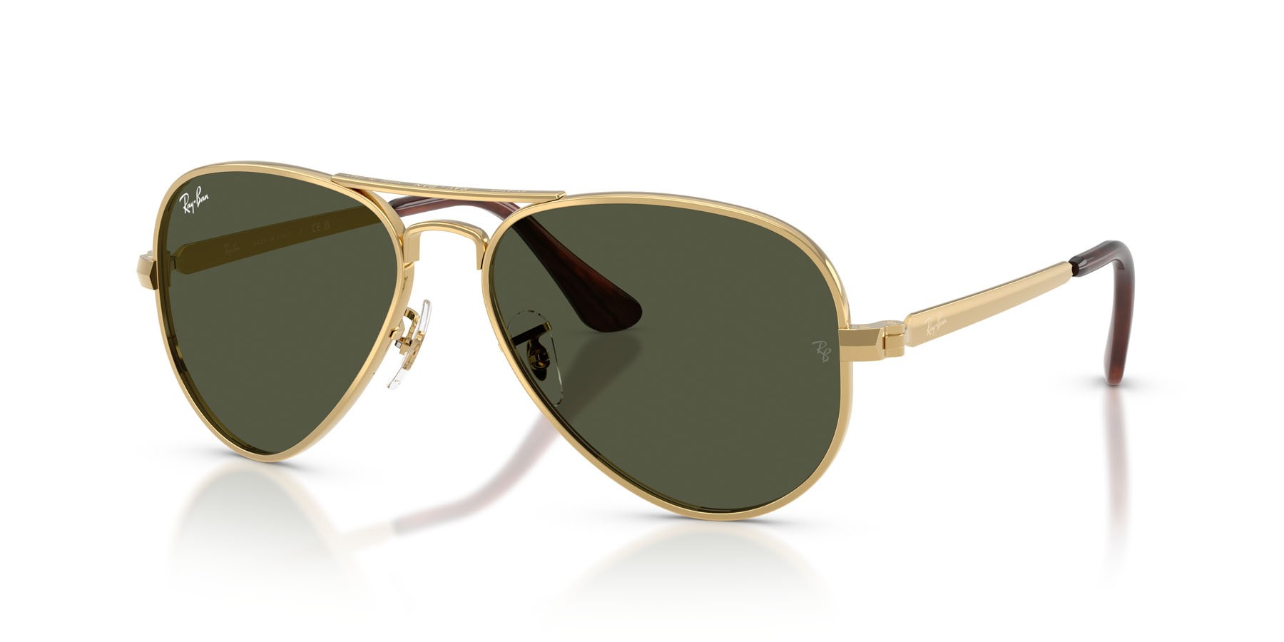 Sonnenbrillen Ray-Ban Aviator Max RB 3925 (001/31) farbe oro arista form aviator gläser verde