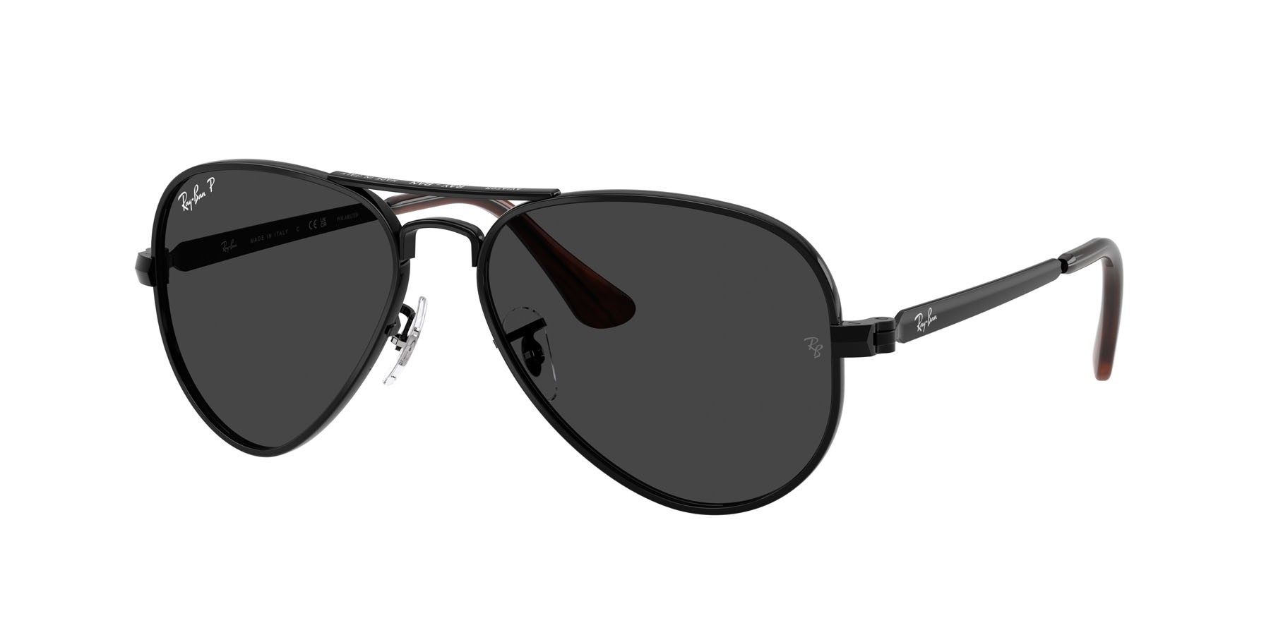 Sonnenbrillen Ray-Ban Aviator Max RB 3925 (002/48) farbe nero form aviator gläser black polarized