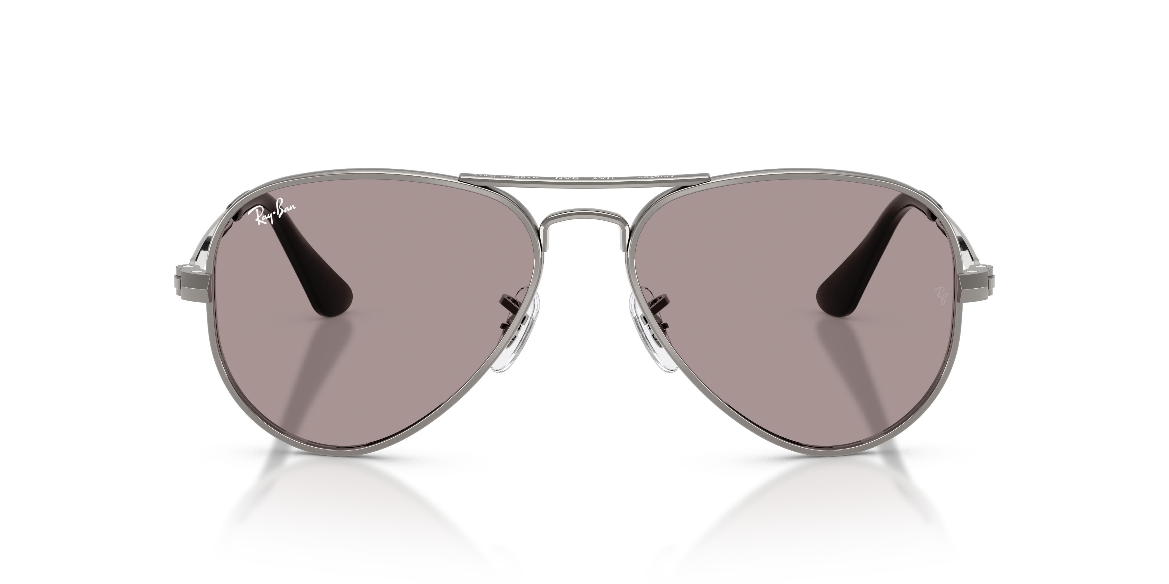Sonnenbrillen Ray-Ban Aviator Max RB 3925 (004/53) farbe gunmetal form aviator gläser viola