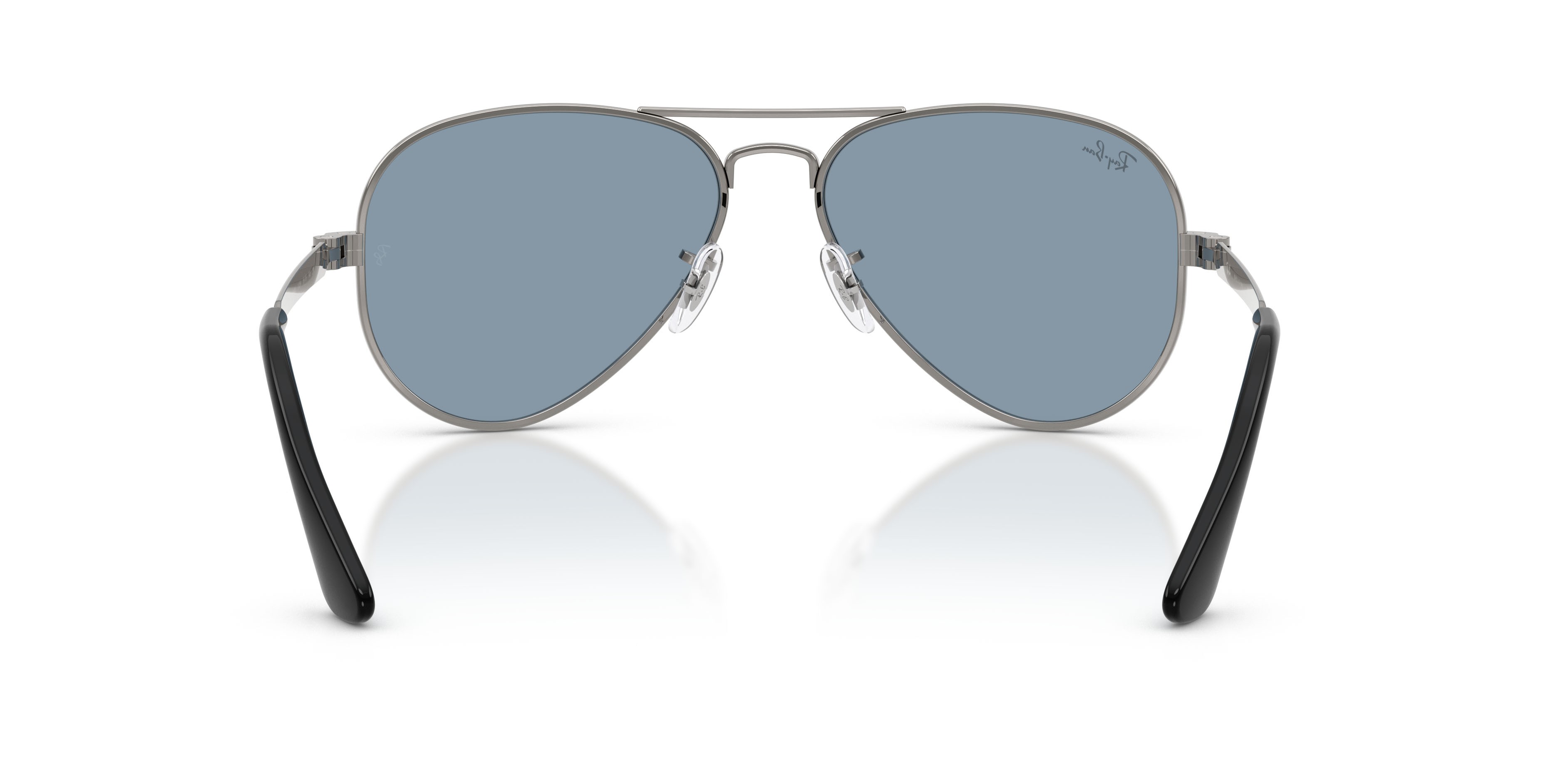 Sonnenbrillen Ray-Ban Aviator Max RB 3925 (004/56) farbe gunmetal form aviator gläser blu