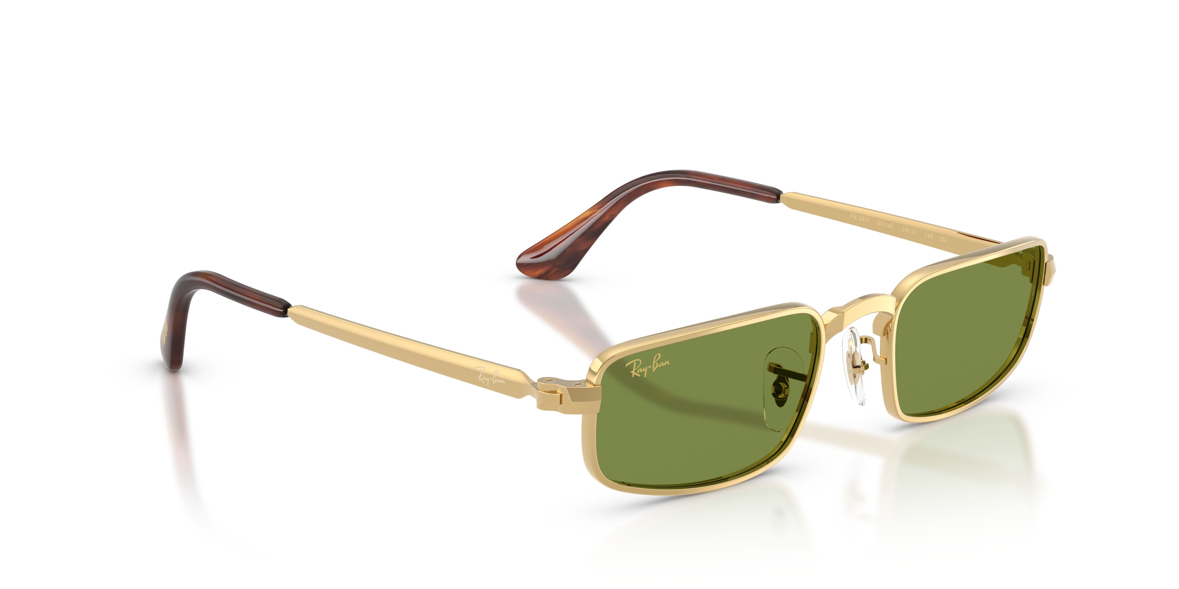 Sonnenbrillen Ray-Ban ASAP Rocky RB 3927 (001/4E) farbe oro arista form quadratisch gläser verde