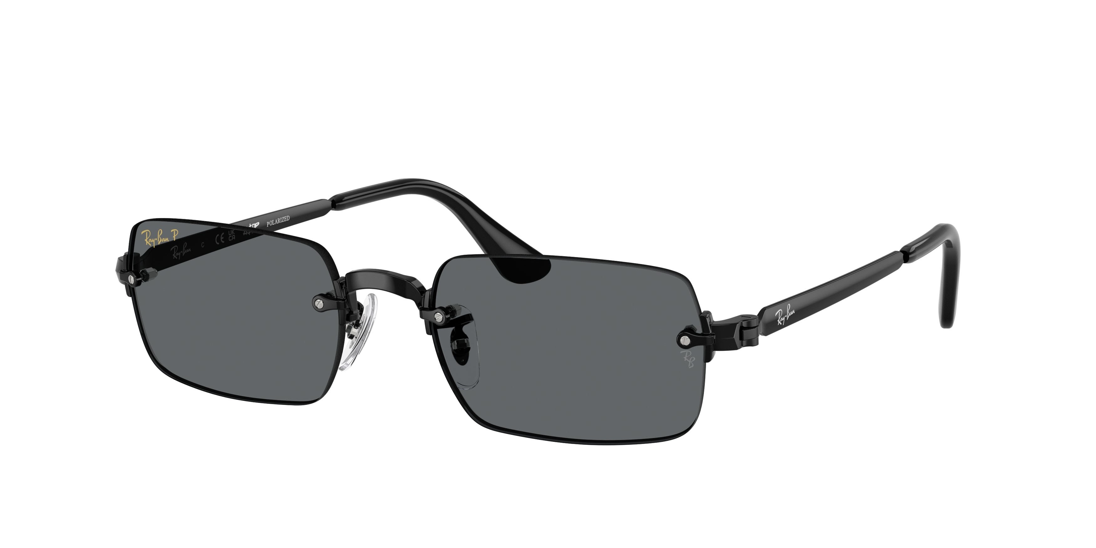 Sonnenbrillen Ray-Ban ASAP Rocky RB 3928 (002/81) farbe nero form oval gläser polarized grigio scuro