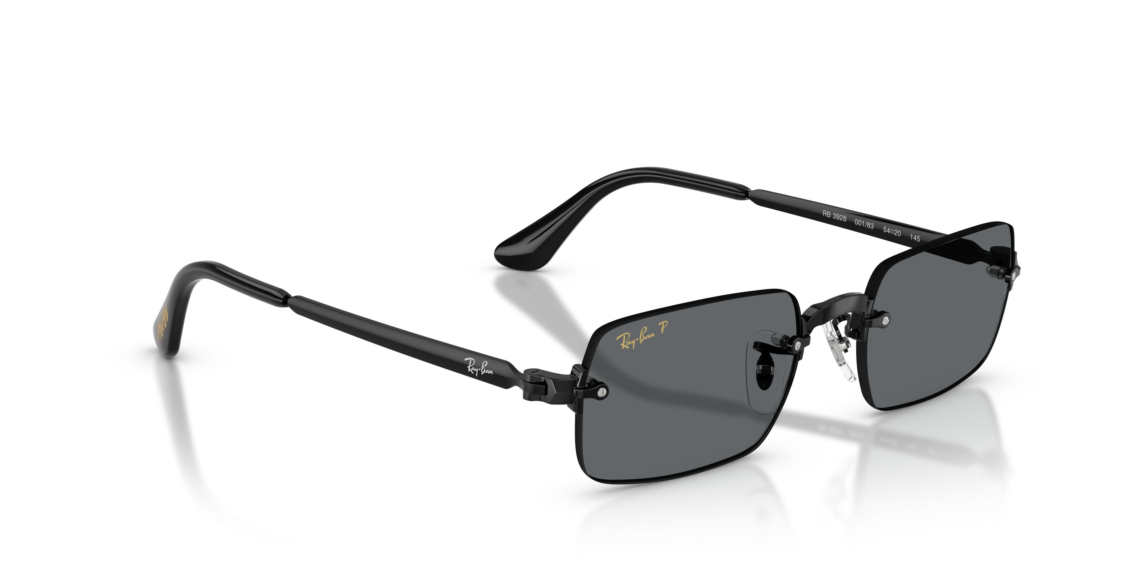 Sonnenbrillen Ray-Ban ASAP Rocky RB 3928 (002/81) farbe nero form oval gläser polarized grigio scuro