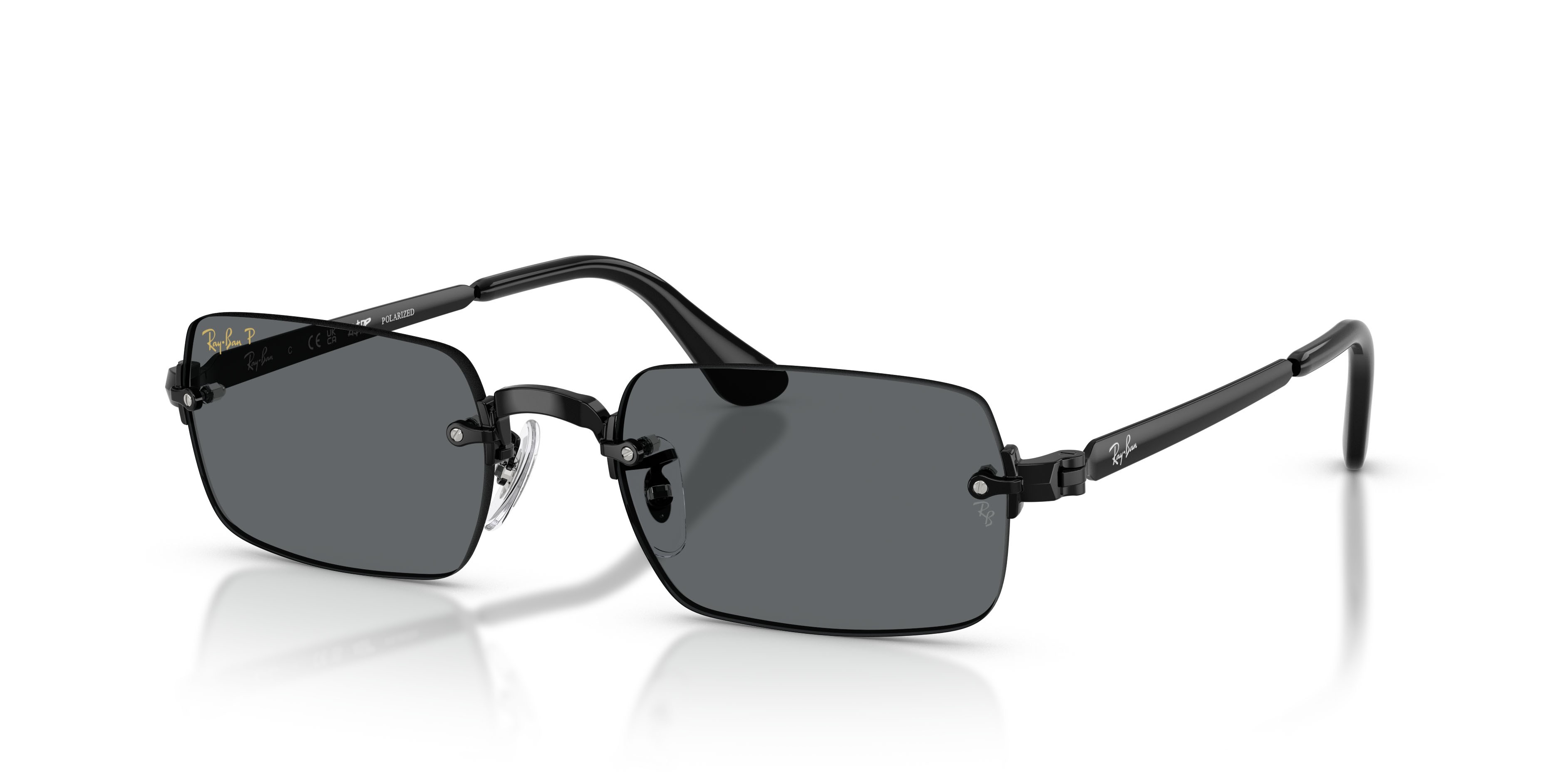 Sonnenbrillen Ray-Ban ASAP Rocky RB 3928 (002/81) farbe nero form oval gläser polarized grigio scuro