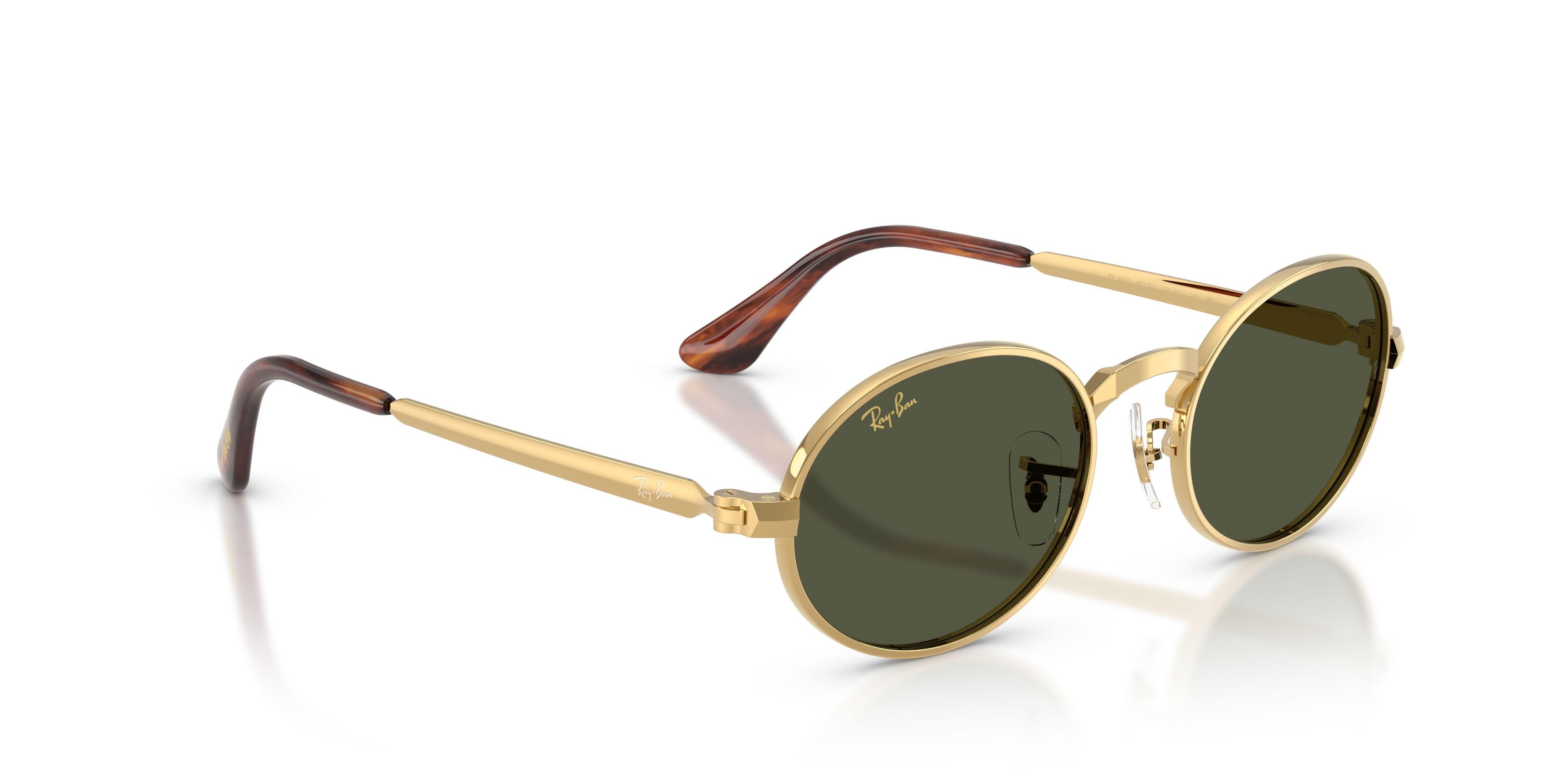 Sonnenbrillen Ray-Ban ASAP Rocky RB 3931 (001/31) farbe oro arista form quadratisch gläser verde