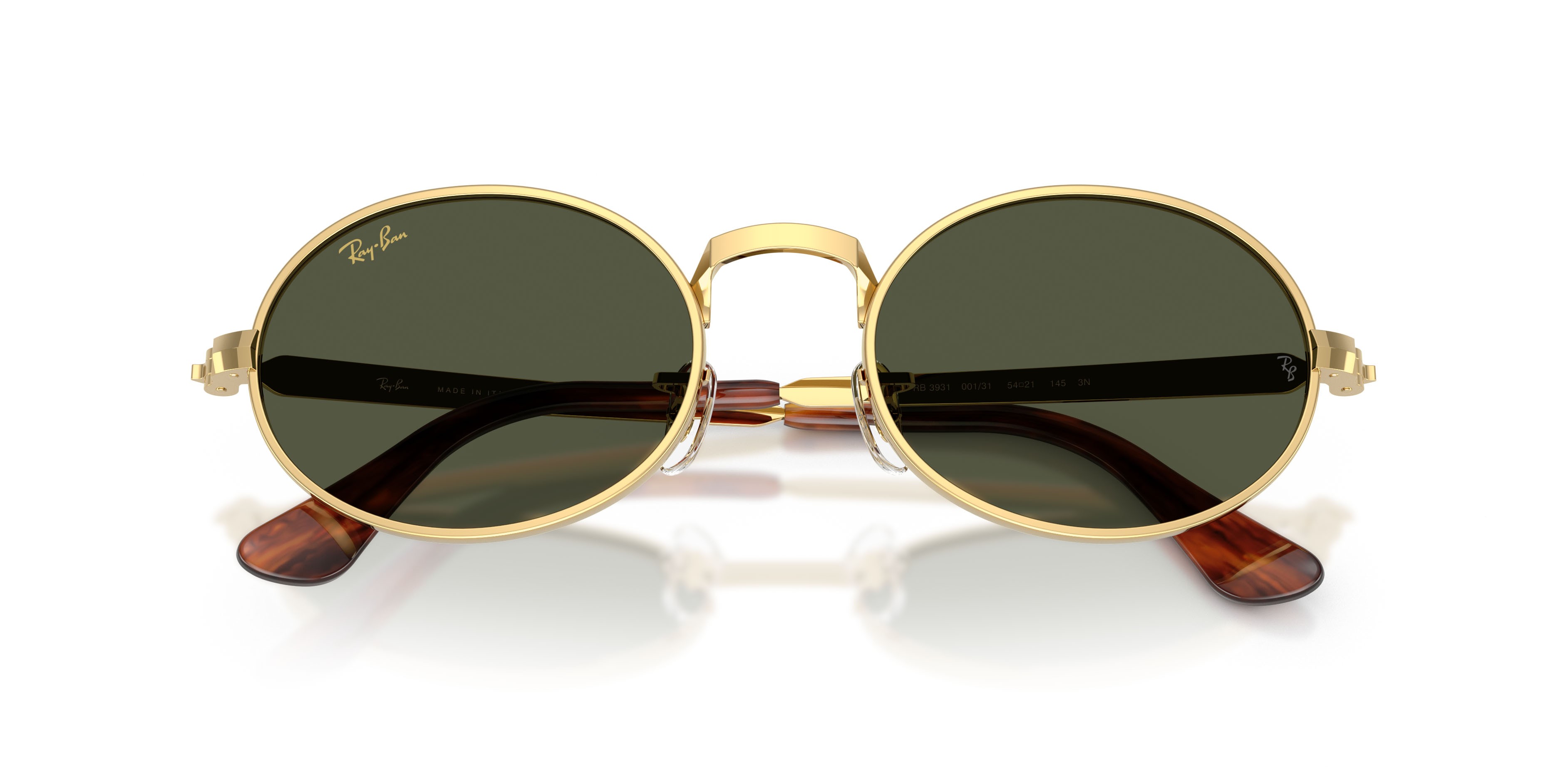 Sonnenbrillen Ray-Ban ASAP Rocky RB 3931 (001/31) farbe oro arista form quadratisch gläser verde