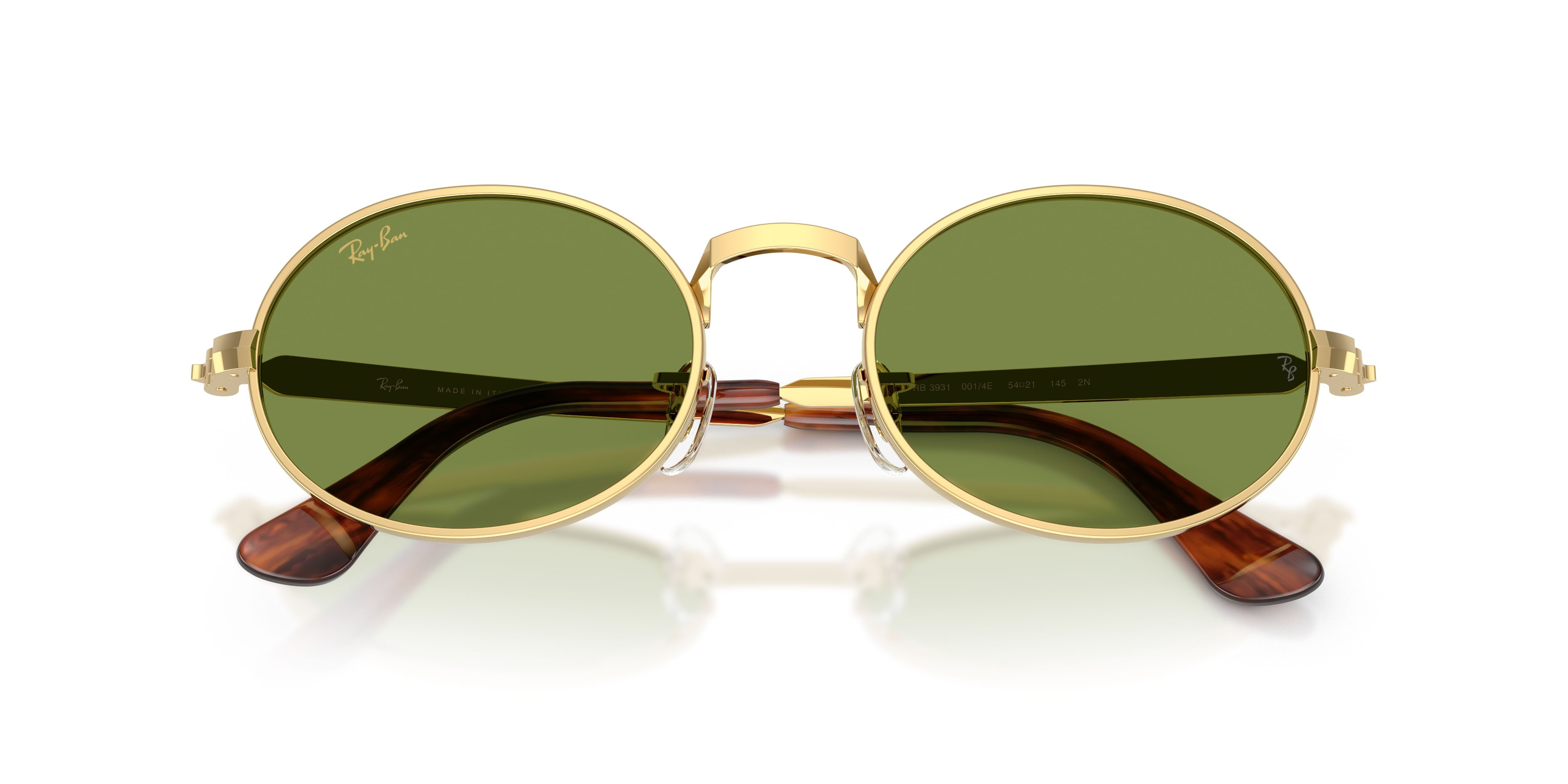 Sonnenbrillen Ray-Ban ASAP Rocky RB 3931 (001/4E) farbe oro arista form quadratisch gläser verde