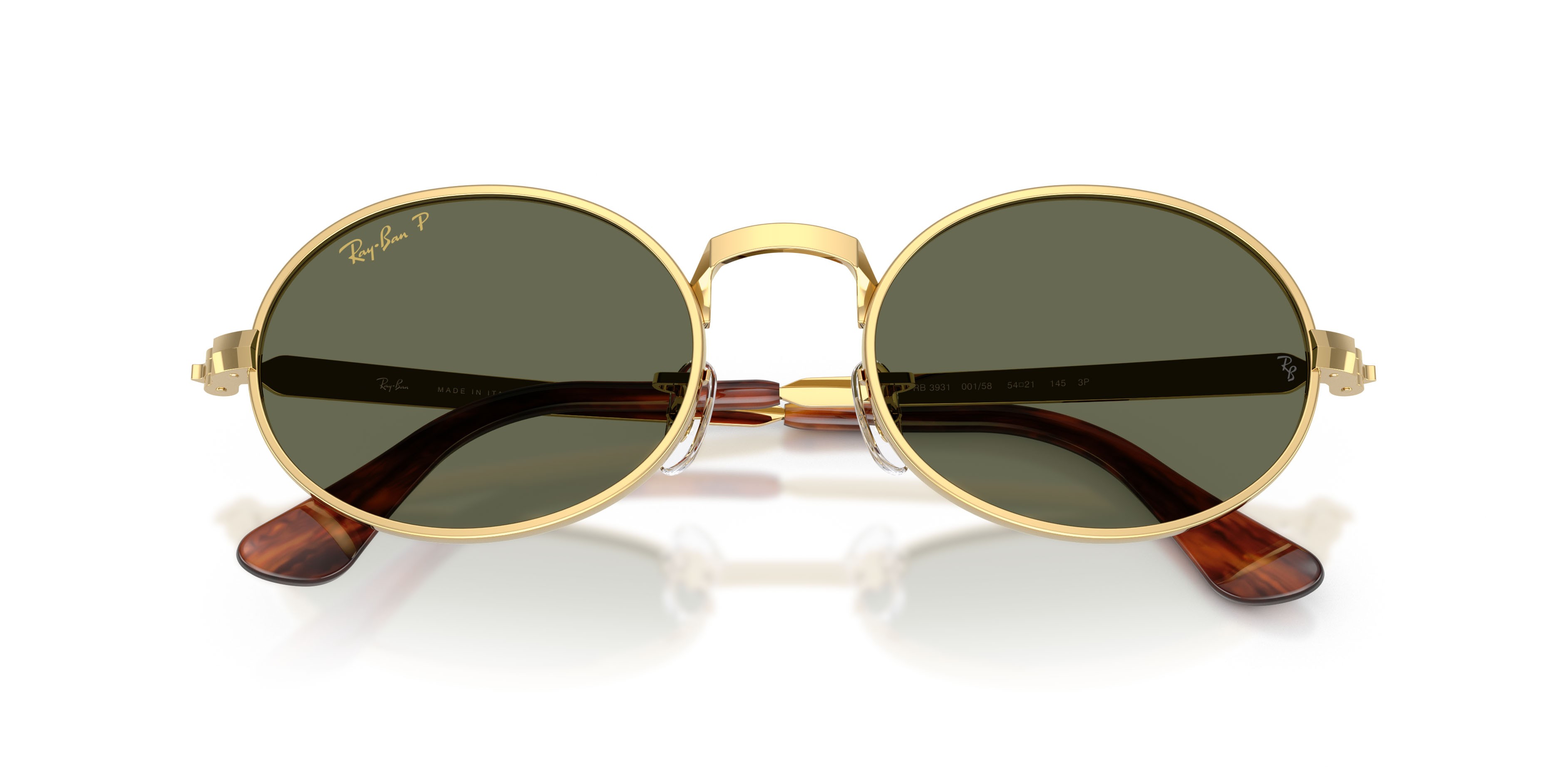 Sonnenbrillen Ray-Ban ASAP Rocky RB 3931 (001/58) farbe oro arista form quadratisch gläser polarized verde