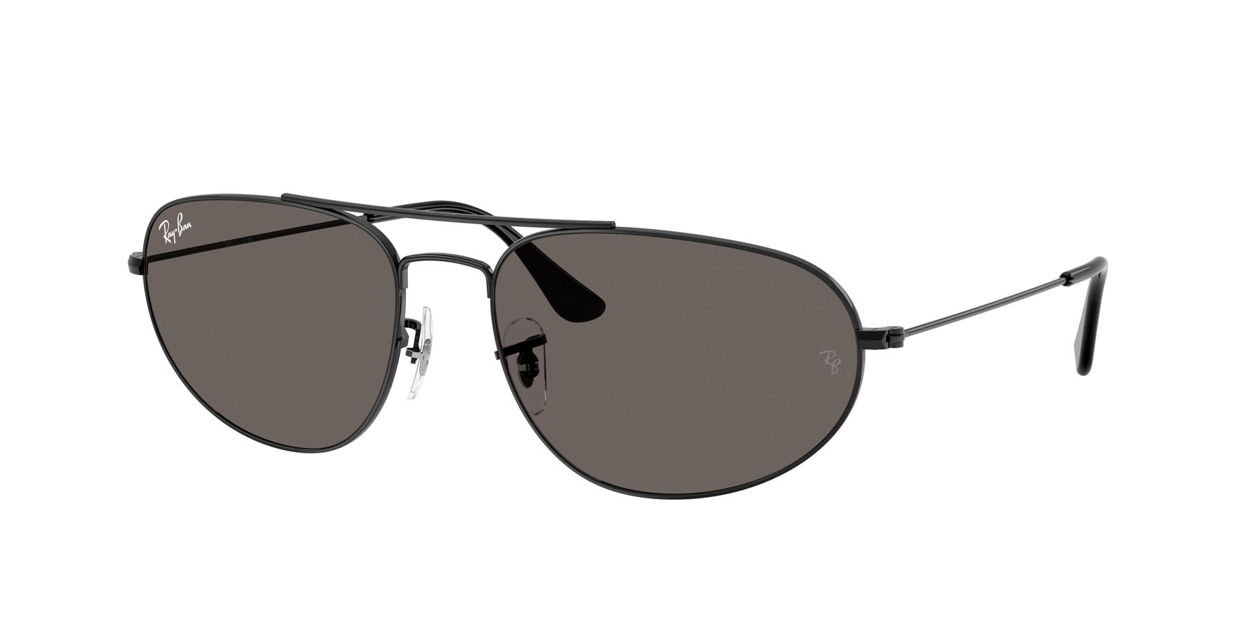 Sonnenbrillen Ray-Ban Explorer IV RB 3945 (002/B1) farbe nero form unregelmäßig gläser grigio scuro