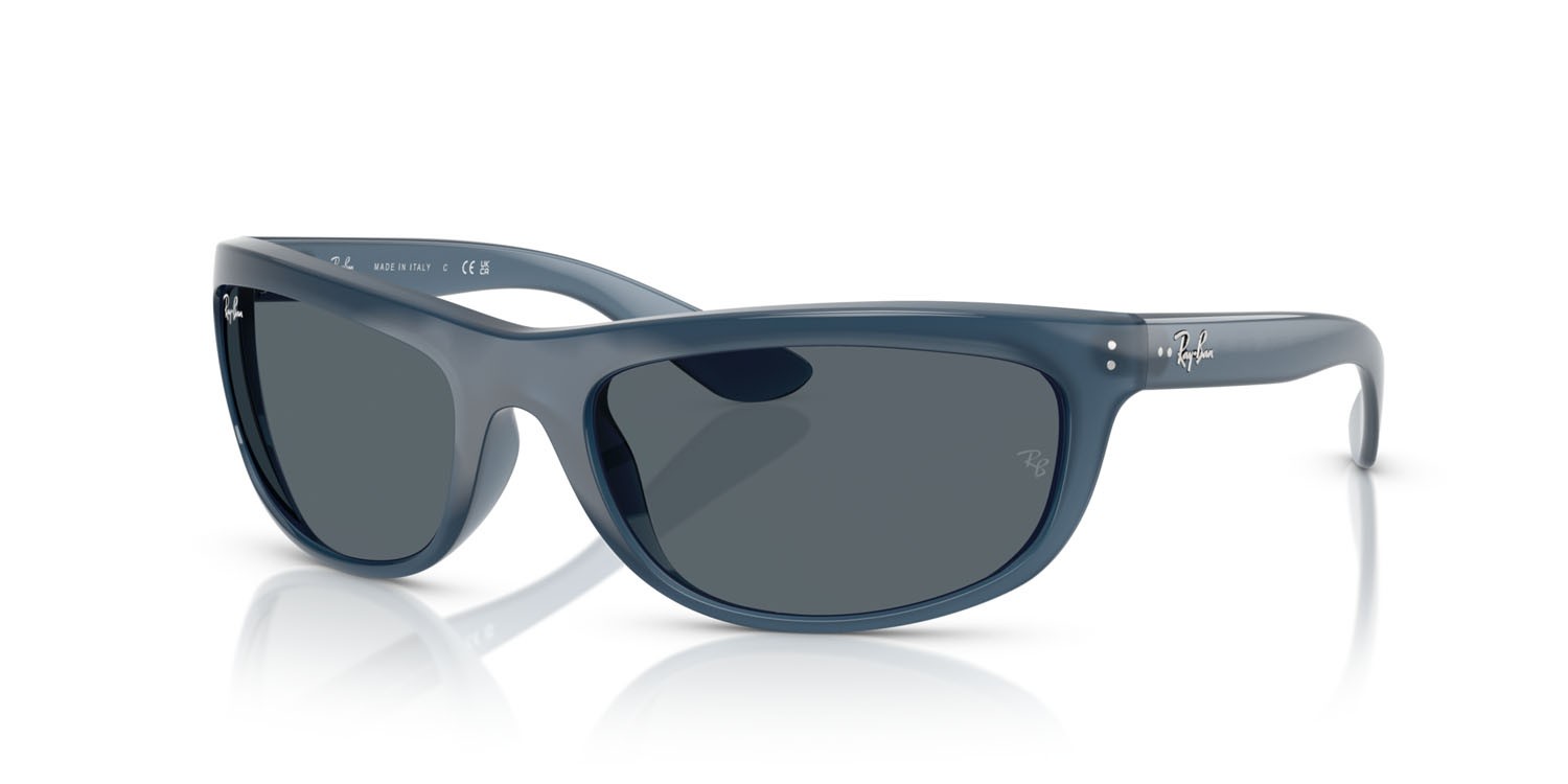 Sonnenbrillen Ray-Ban Balorama RB 4089 (6042R5) farbe blu opale form rechteckig gläser blu