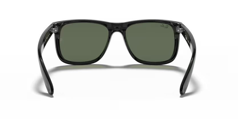 Sonnenbrillen Ray-Ban Justin RB 4165 (601/71) farbe black form rechteckig gläser green
