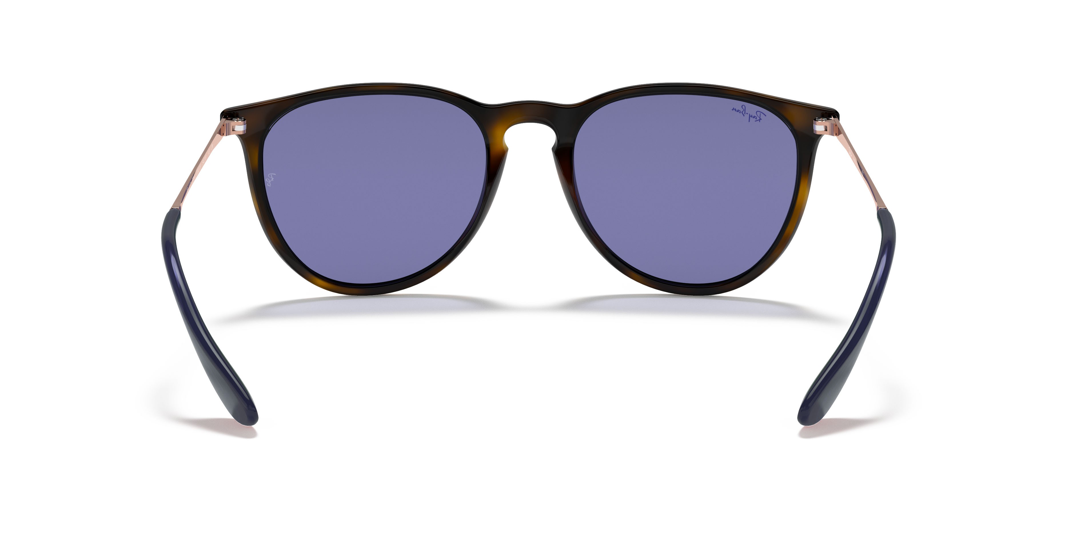 Sonnenbrillen Ray-Ban Erika RB 4171 (639276) farbe havana form pantos gläser viola scuro classic