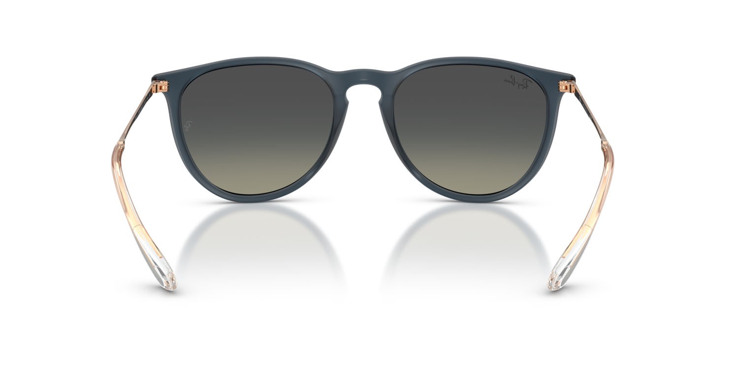 Sonnenbrillen Ray-Ban Erika RB 4171 (681311) farbe gomma blu form pantos gläser grigio sfumato