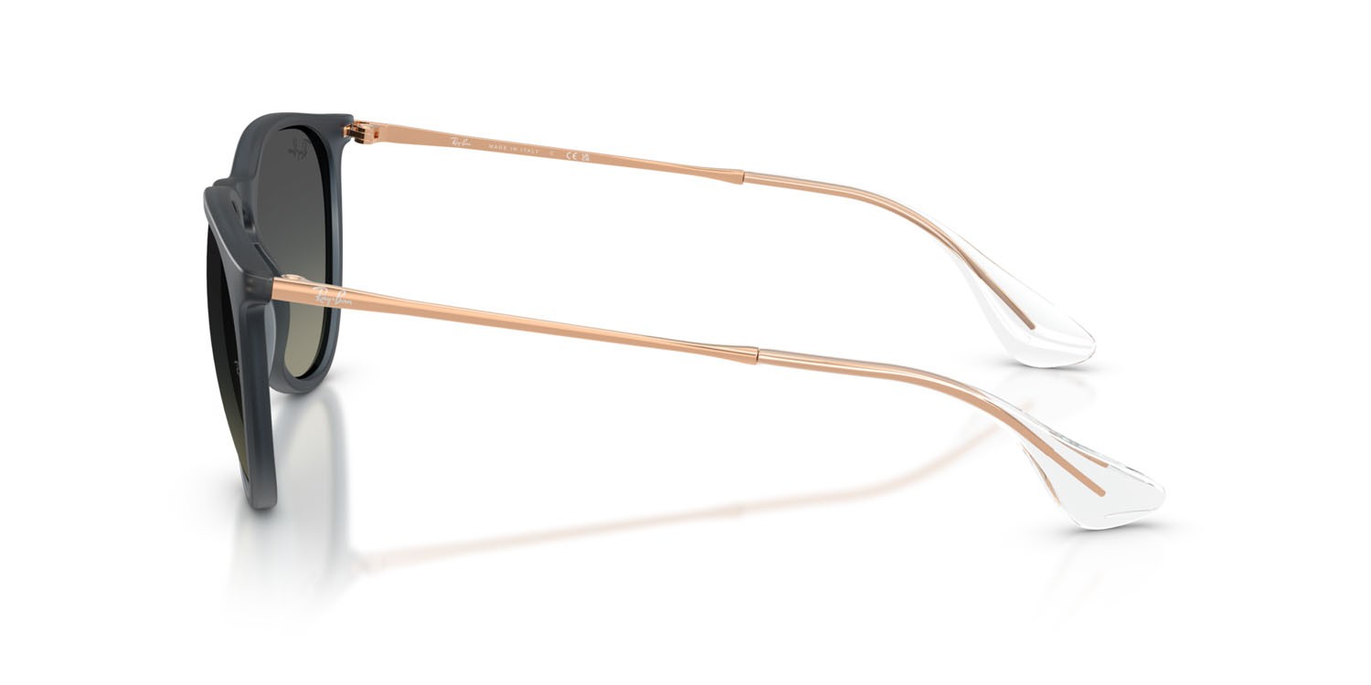 Sonnenbrillen Ray-Ban Erika RB 4171 (681311) farbe gomma blu form pantos gläser grigio sfumato