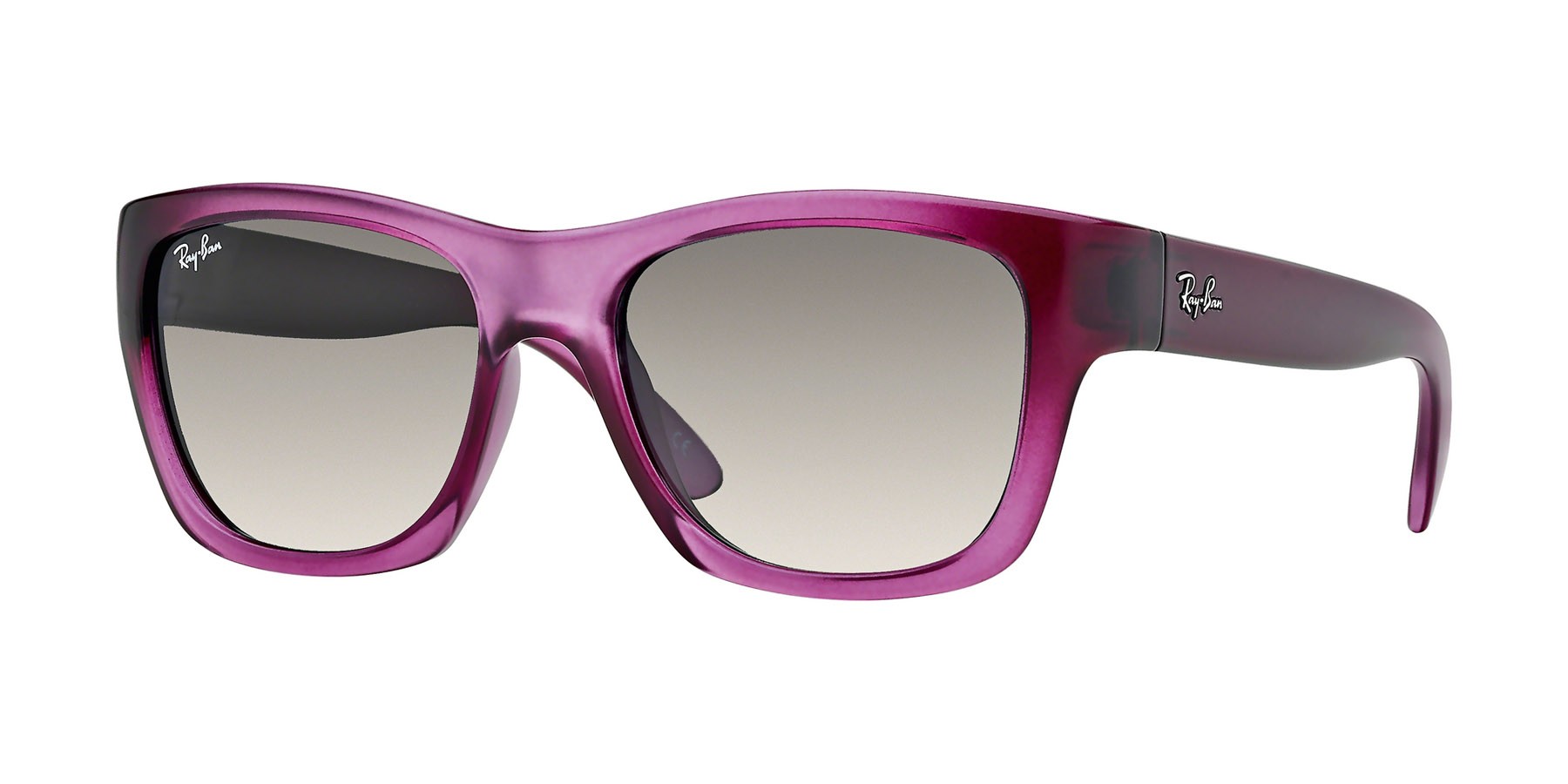 Sonnenbrillen Ray-Ban RB 4194 (602971) farbe rosa form quadratisch gläser sfumato grigio