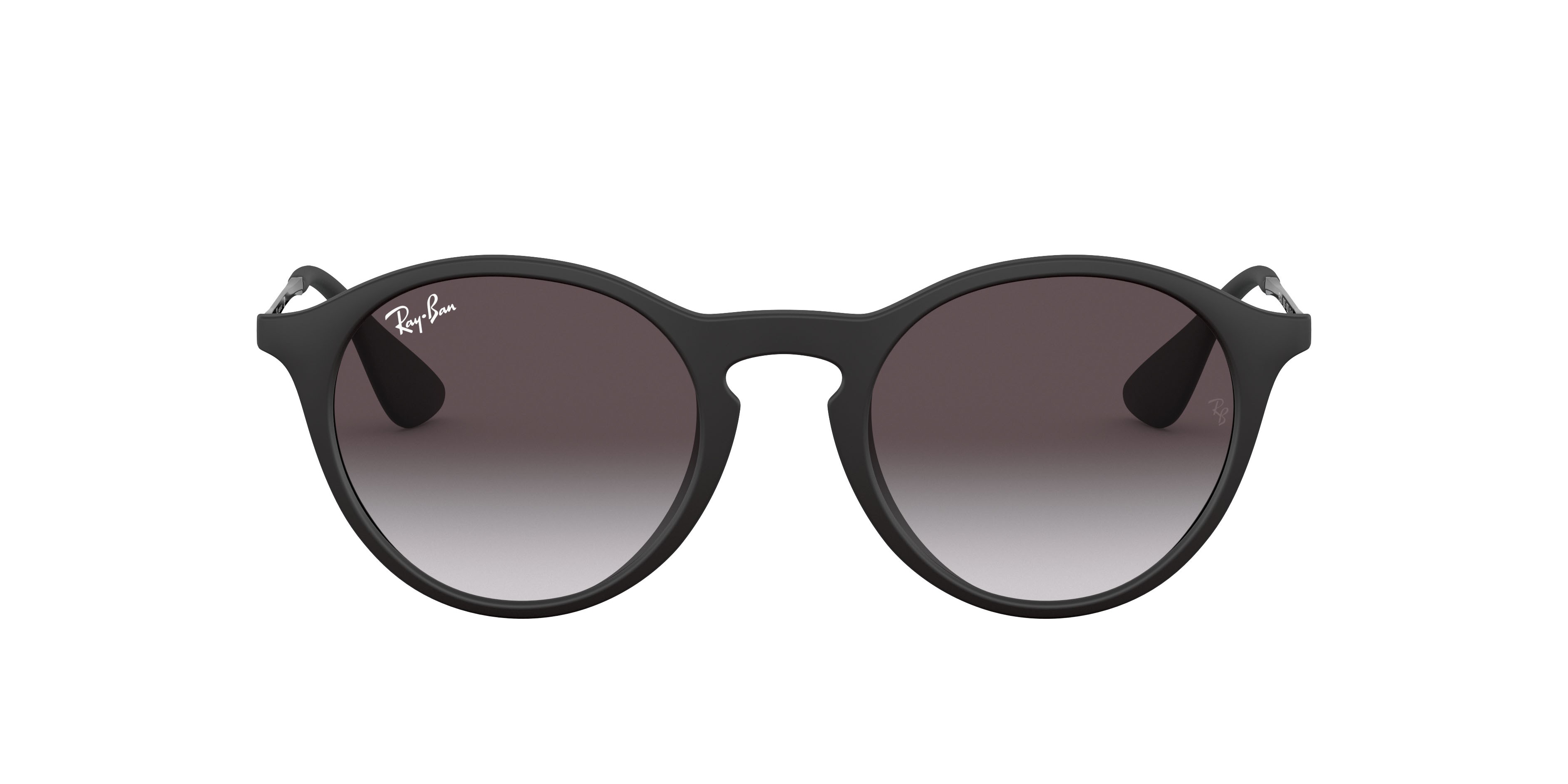 Sonnenbrillen Ray-Ban RB 4243 (622/8G) farbe gomma nera form pantos gläser sfumato grigio