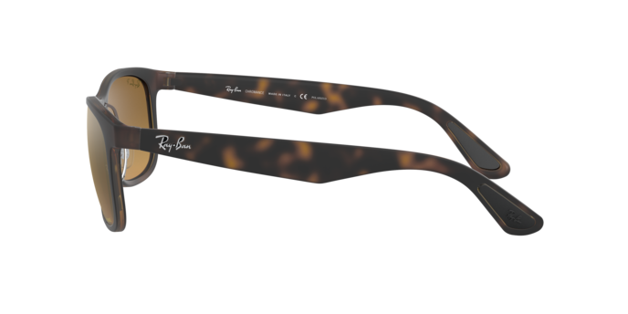 Sunglasses Ray-Ban Chromance RB 4263 (894/A3) color matte havana shape square lenses bronze polar mirror gold