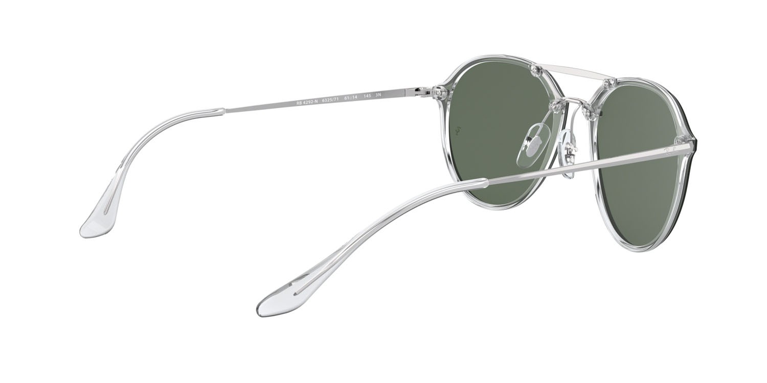 Sonnenbrillen Ray-Ban Blaze Doublebridge RB 4292N (632571) farbe trasparente form pantos gläser verde classic