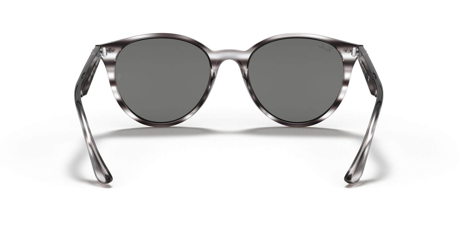 Sonnenbrillen Ray-Ban RB 4305 (643087) farbe striato havana lucido form pantos gläser grigio scuro