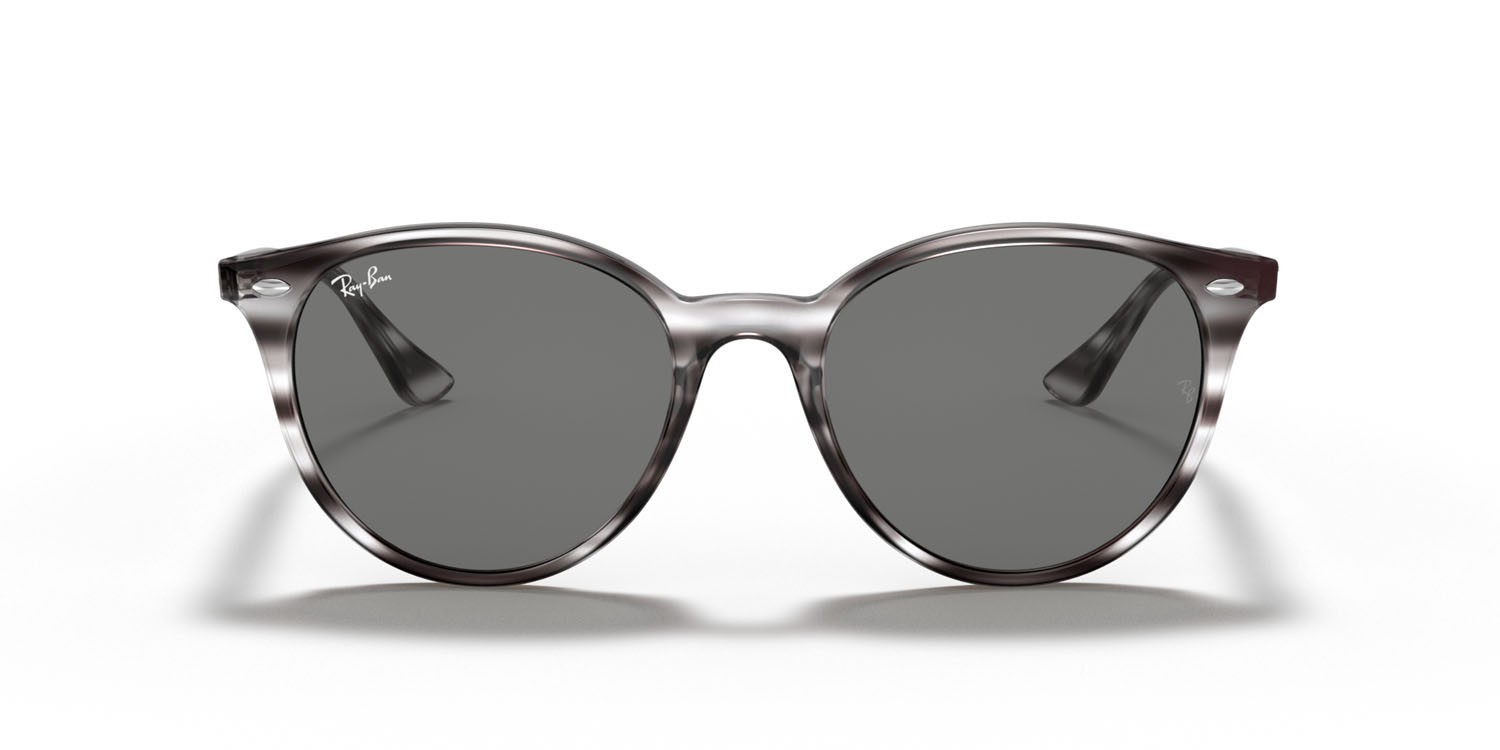 Sonnenbrillen Ray-Ban RB 4305 (643087) farbe striato havana lucido form pantos gläser grigio scuro