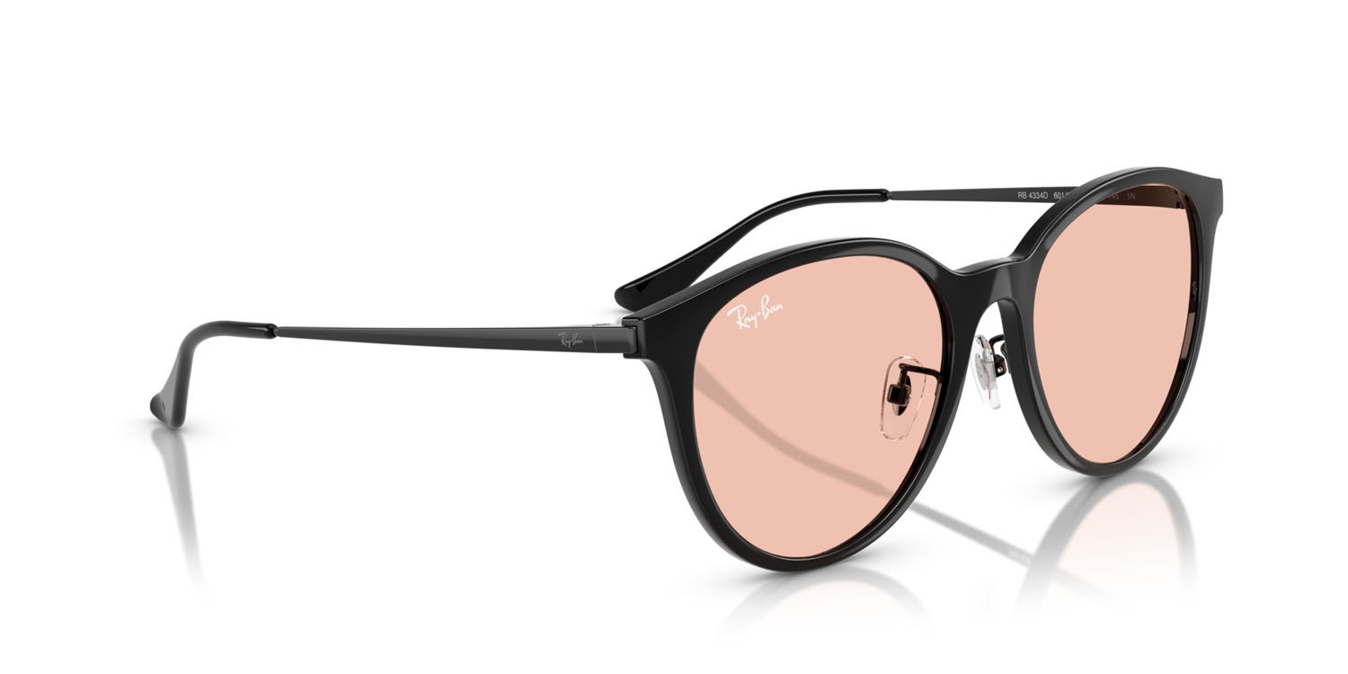 Sonnenbrillen Ray-Ban RB 4334D (601/5) farbe nero form quadratisch gläser rosa chiaro