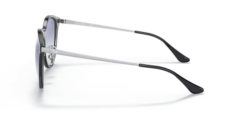 Sonnenbrillen Ray-Ban RB 4334D (661119) farbe grigio trasparente form quadratisch gläser trasparente sfumato azzurro