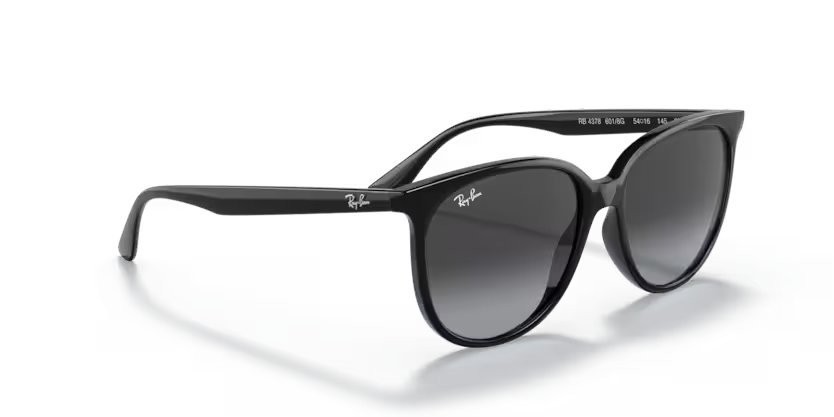 Sonnenbrillen Ray-Ban RB 4378 (601/8G) farbe black form quadratisch gläser grey gradient