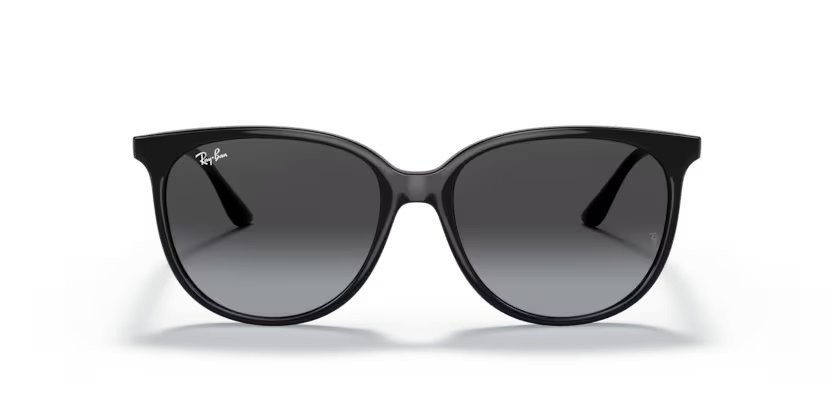 Sonnenbrillen Ray-Ban RB 4378 (601/8G) farbe black form quadratisch gläser grey gradient