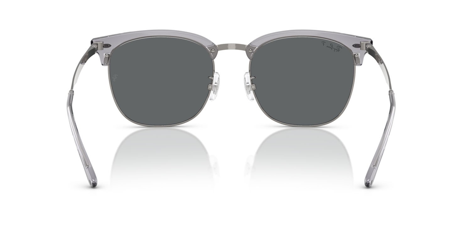 Sunglasses Ray-Ban RB 4418D (679281) color grigio trasparente su gunmetal shape square lenses polar grigio scuro