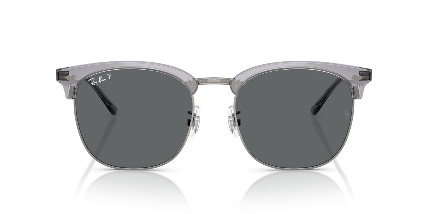 Sunglasses Ray-Ban RB 4418D (679281) color grigio trasparente su gunmetal shape square lenses polar grigio scuro