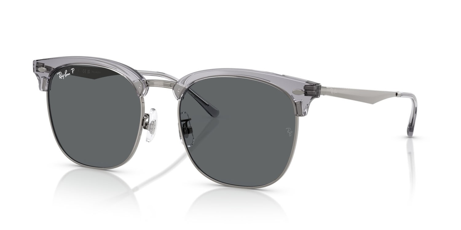 Sunglasses Ray-Ban RB 4418D (679281) color grigio trasparente su gunmetal shape square lenses polar grigio scuro