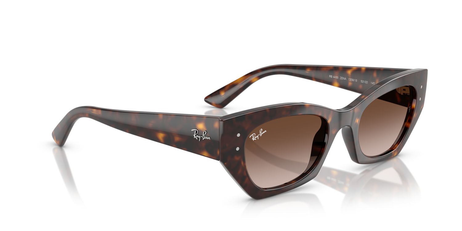 Occhiali da sole Ray-Ban Zena RB 4430 (135913) colore havana forma irregolare lenti marrone sfumato