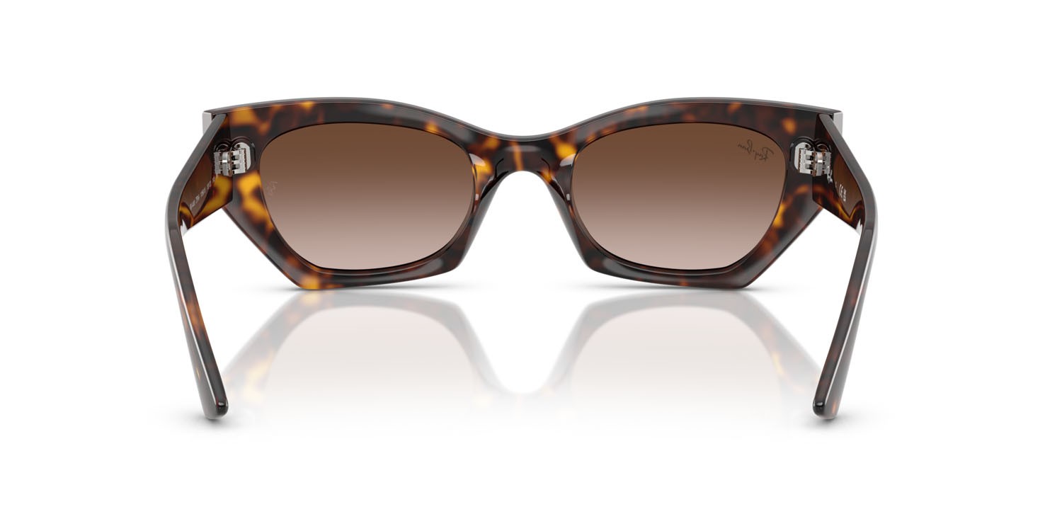 Occhiali da sole Ray-Ban Zena RB 4430 (135913) colore havana forma irregolare lenti marrone sfumato