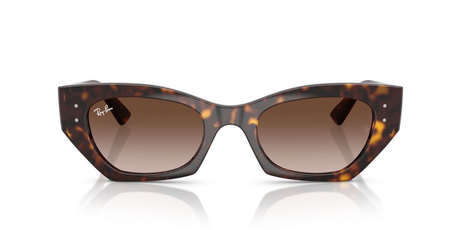 Occhiali da sole Ray-Ban Zena RB 4430 (135913) colore havana forma irregolare lenti marrone sfumato