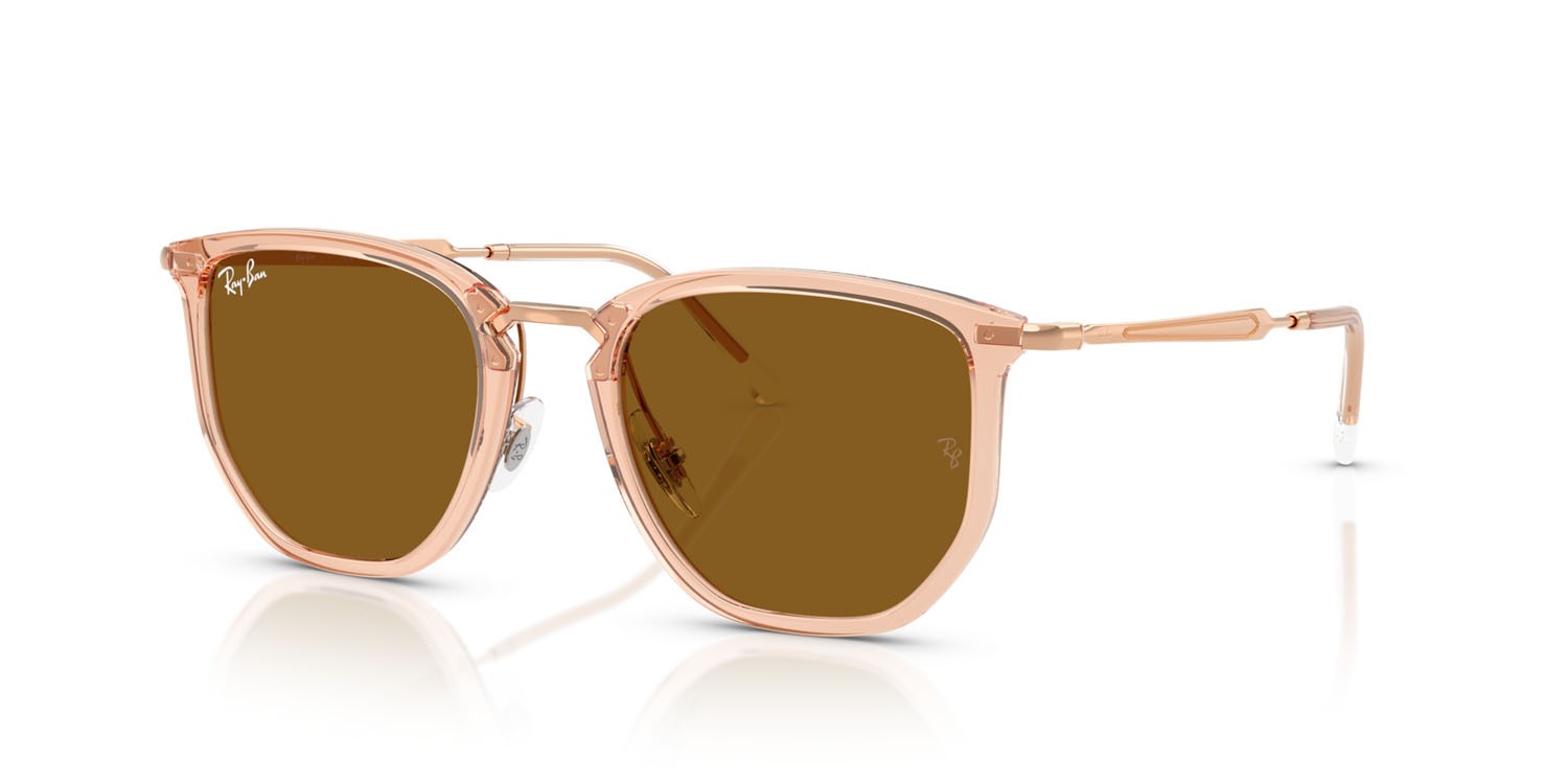 Sonnenbrillen Ray-Ban RB 4451 (680133) farbe beige trasparente form unregelmäßig gläser marrone
