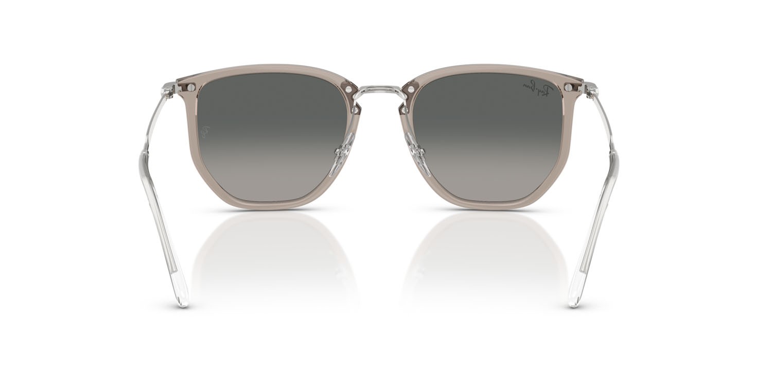 Sonnenbrillen Ray-Ban RB 4451 (680271) farbe grigio trasparente form unregelmäßig gläser sfumato grigio