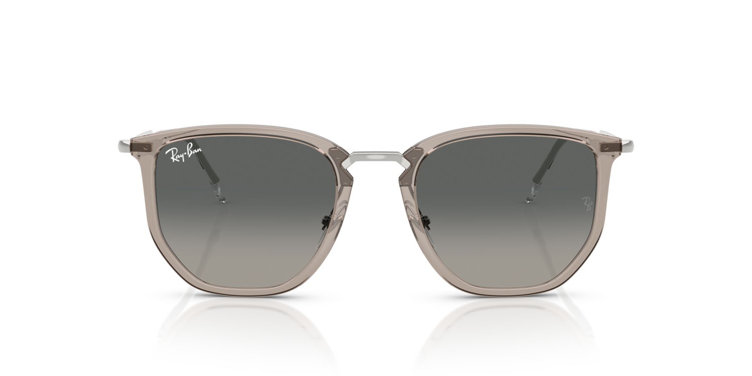 Sonnenbrillen Ray-Ban RB 4451 (680271) farbe grigio trasparente form unregelmäßig gläser sfumato grigio