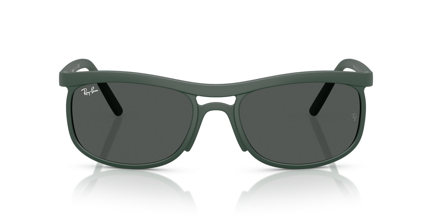 Sonnenbrillen Ray-Ban RB 4452 (601687) farbe sabbia verde form quadratisch gläser grigio scuro