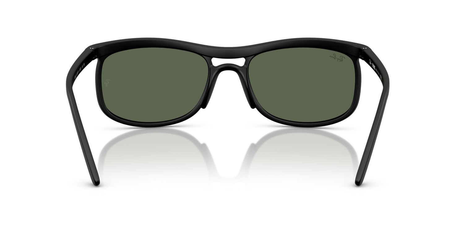 Sonnenbrillen Ray-Ban RB 4452 (601S71) farbe sabbia nero form quadratisch gläser verde scuro
