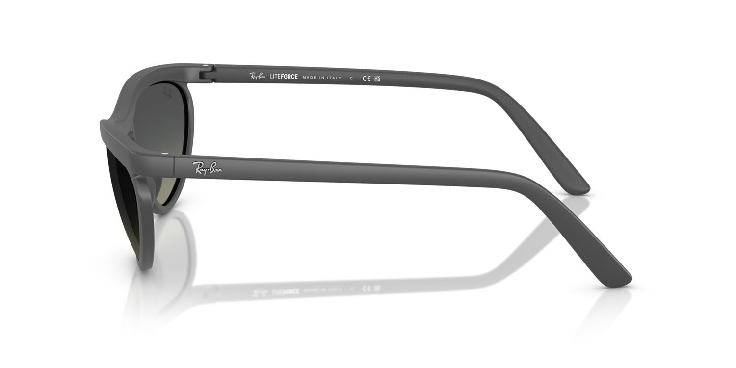 Sonnenbrillen Ray-Ban RB 4453 (601711) farbe sabbia grigio form quadratisch gläser sfumato grigio