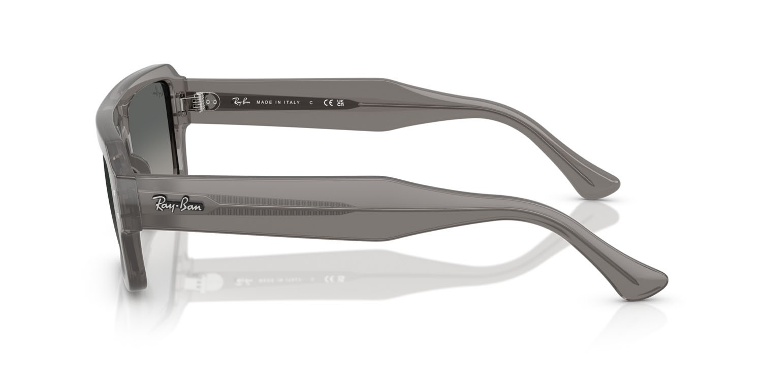 Sonnenbrillen Ray-Ban Flacko RB 4454 (680571) farbe grigio trasparente form rechteckig gläser grigio sfumato