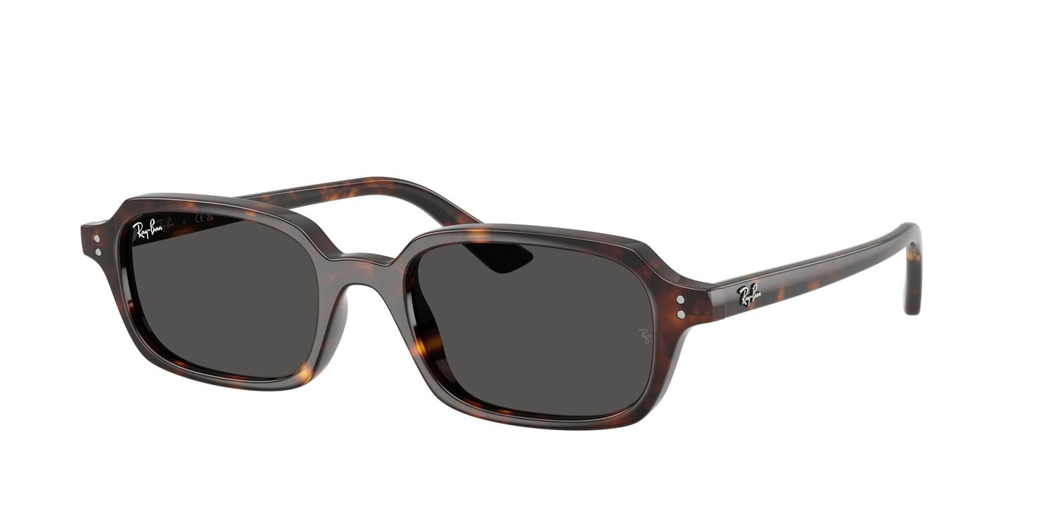 Occhiali da sole Ray-Ban Zuri RB 4455 (135987) colore havana forma quadrato lenti grigio scuro