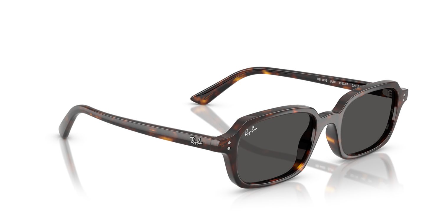 Occhiali da sole Ray-Ban Zuri RB 4455 (135987) colore havana forma quadrato lenti grigio scuro