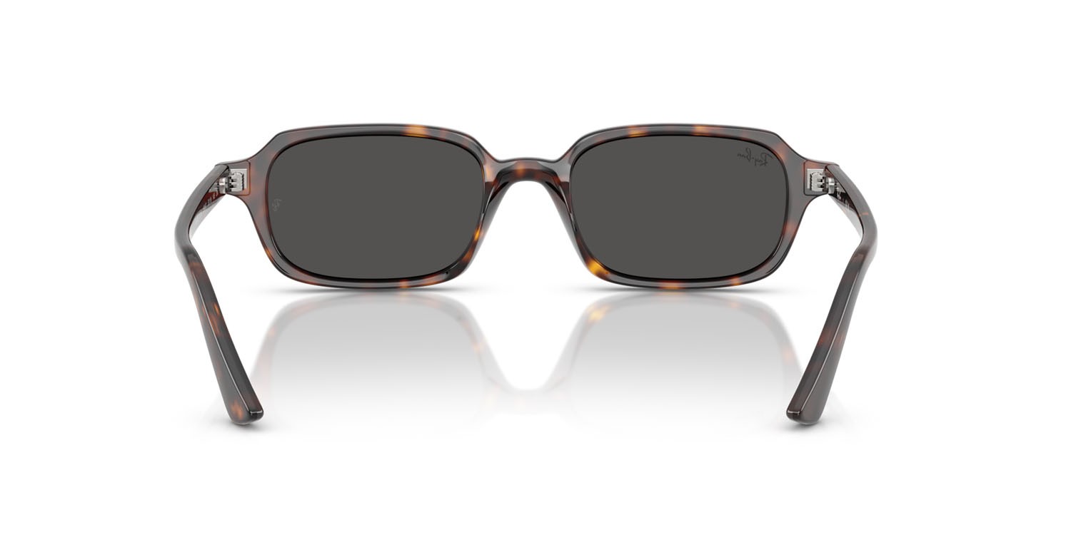 Occhiali da sole Ray-Ban Zuri RB 4455 (135987) colore havana forma quadrato lenti grigio scuro