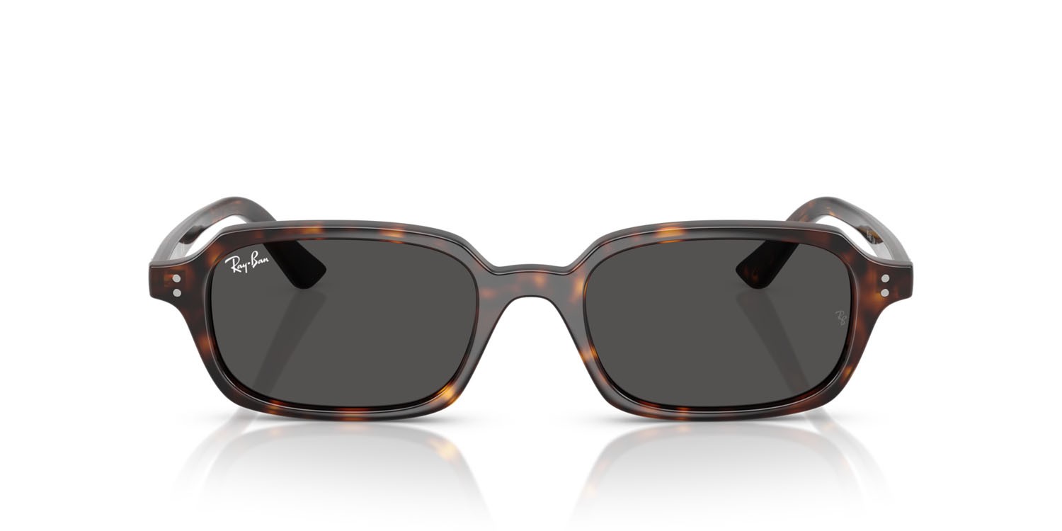 Occhiali da sole Ray-Ban Zuri RB 4455 (135987) colore havana forma quadrato lenti grigio scuro