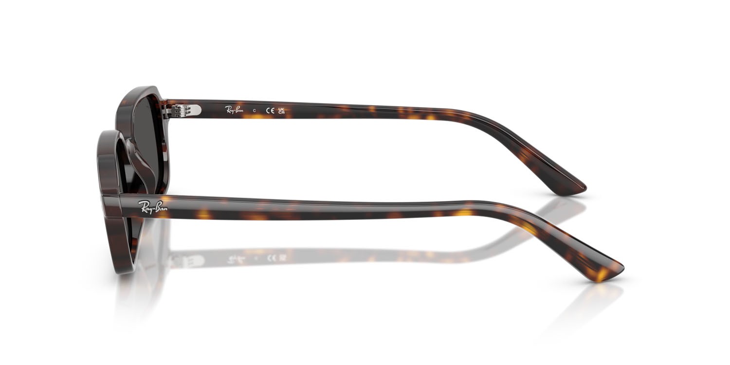 Occhiali da sole Ray-Ban Zuri RB 4455 (135987) colore havana forma quadrato lenti grigio scuro