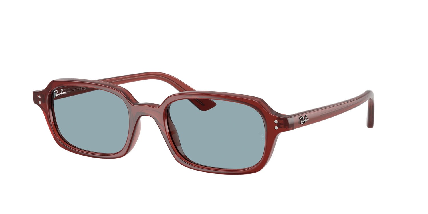 Sonnenbrillen Ray-Ban Zuri RB 4455 (680980) farbe marrone ruggine form quadratisch gläser blu