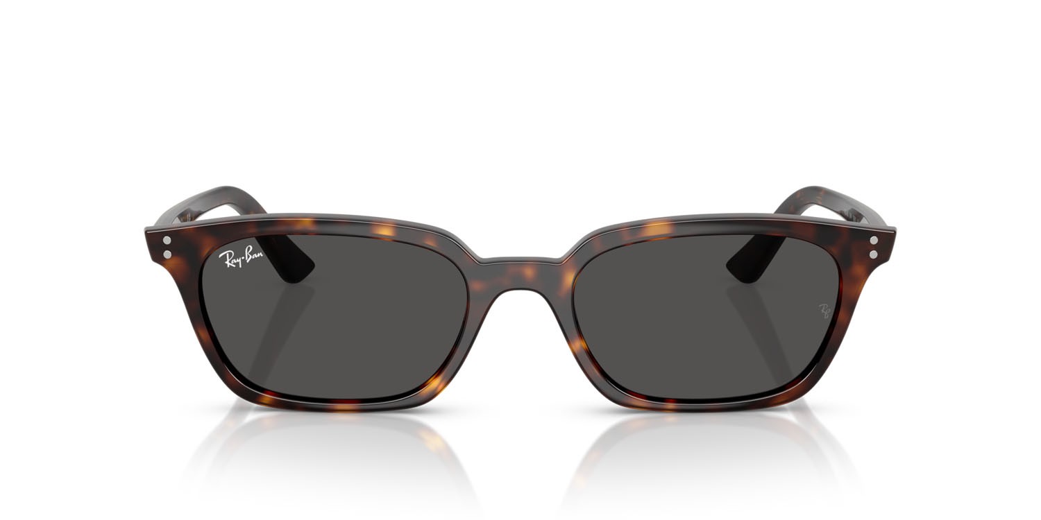 Occhiali da sole Ray-Ban Zaya RB 4456 (135987) colore havana forma quadrato lenti grigio scuro
